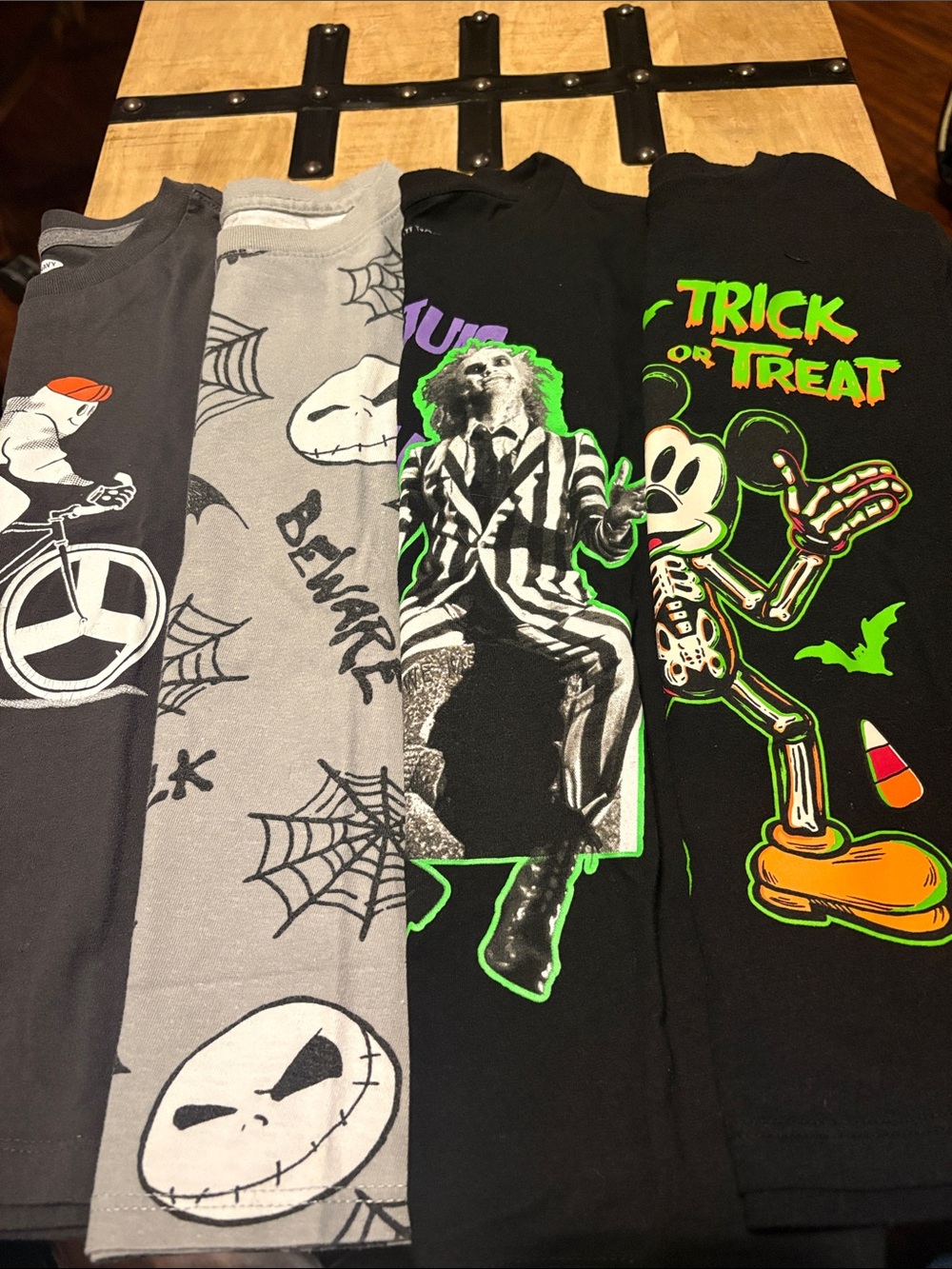 Kids Halloween Graphic Tee - Black & Gray